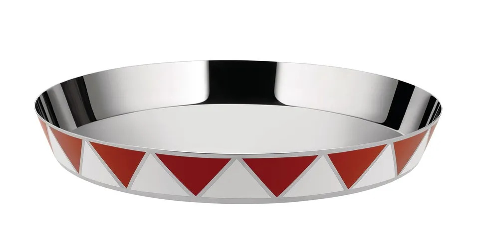 Alessi Circus MW56 vassoio rotondo acciaio multicolore