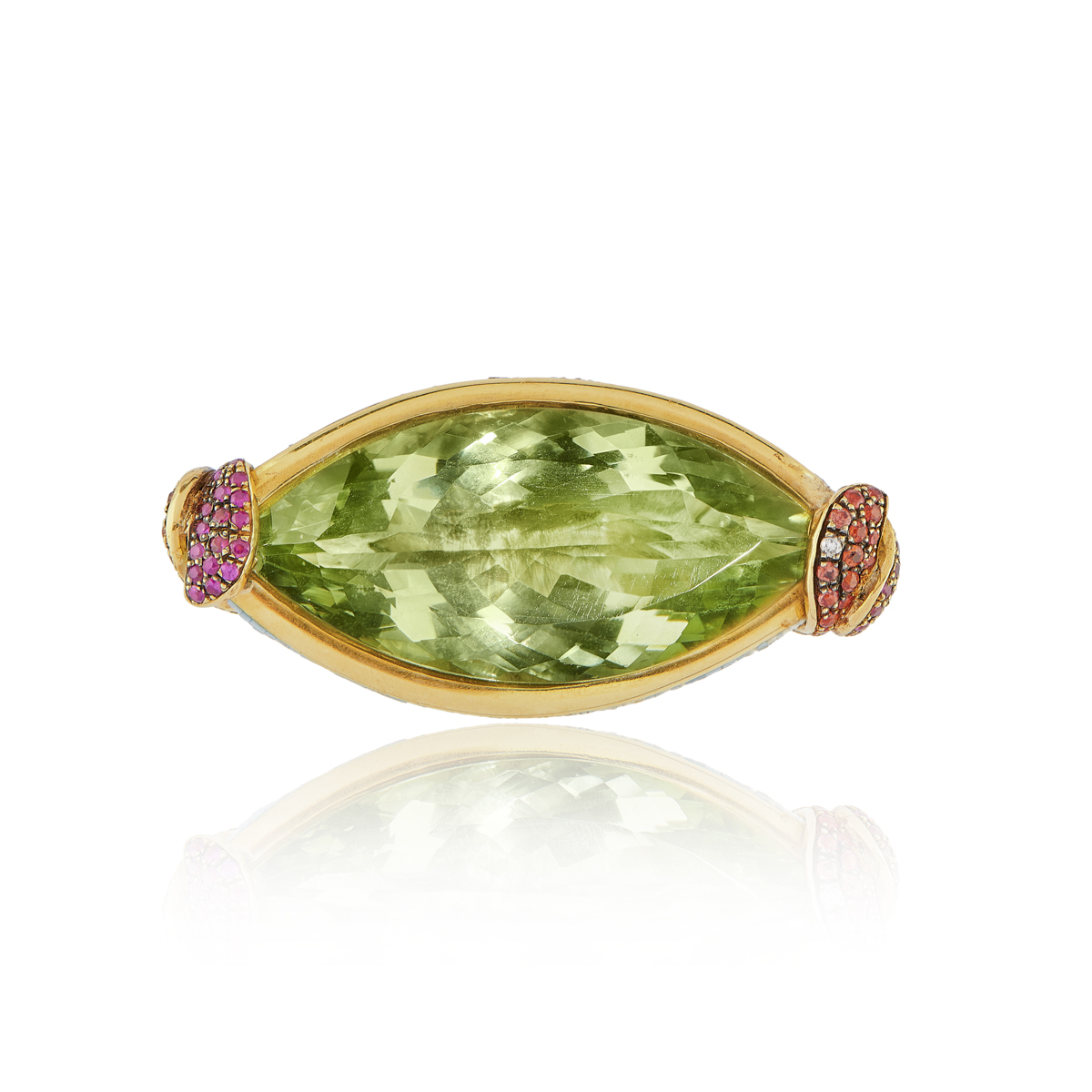 Le Sibille Anelli Vesuvio Anello oro prasiolite