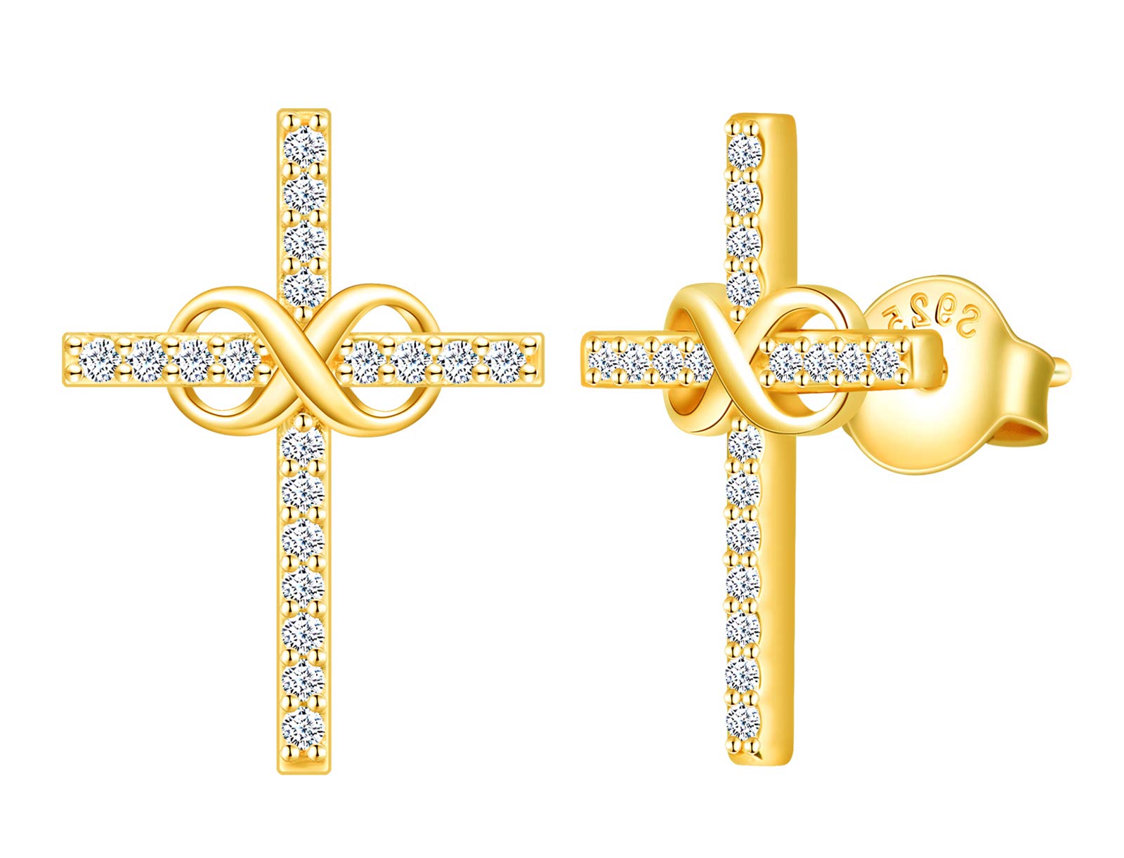 INFINIONLY Fashion Necklaces collana infinito oro