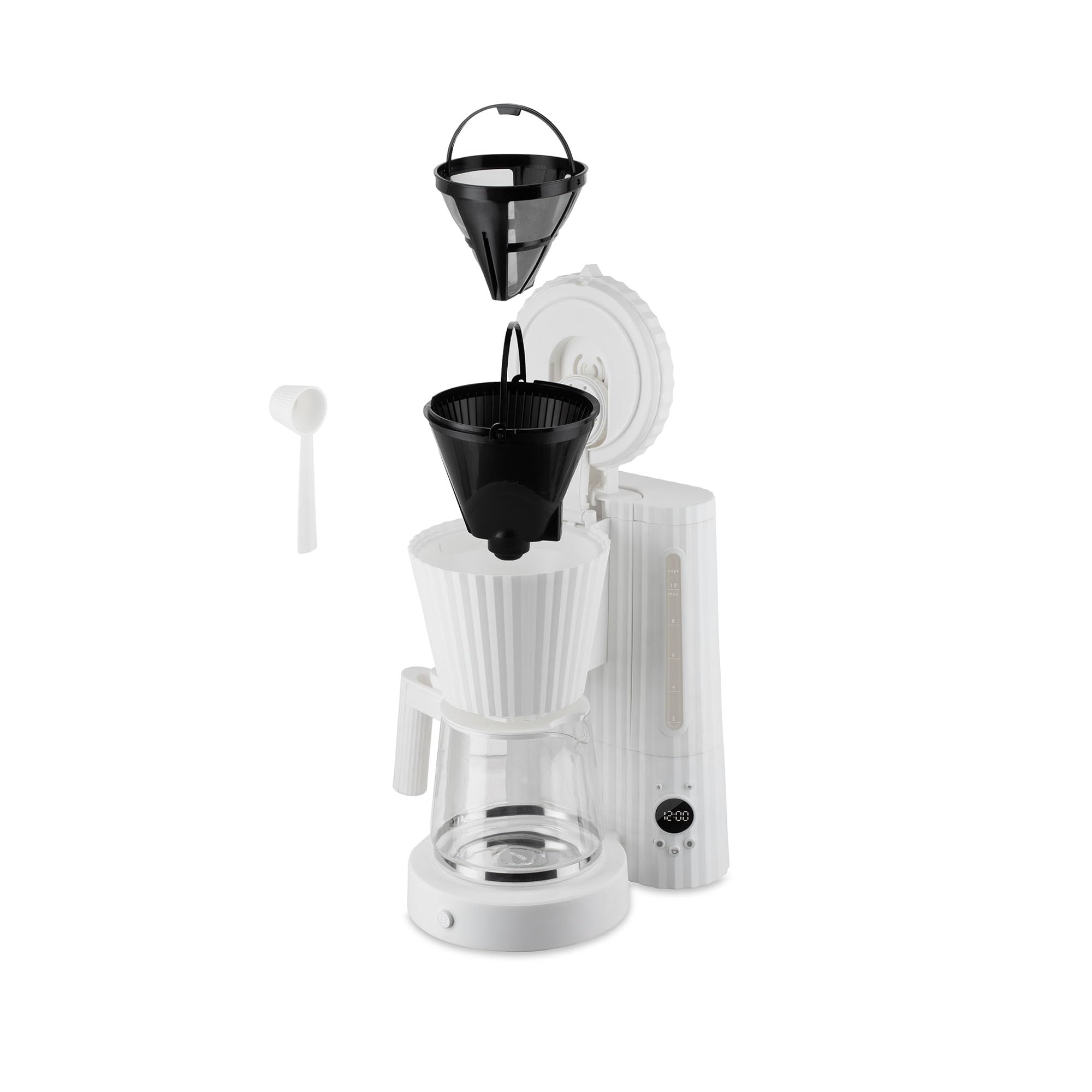 Alessi Plissé MDL14 W macchina caffè filtro bianco 150 cl