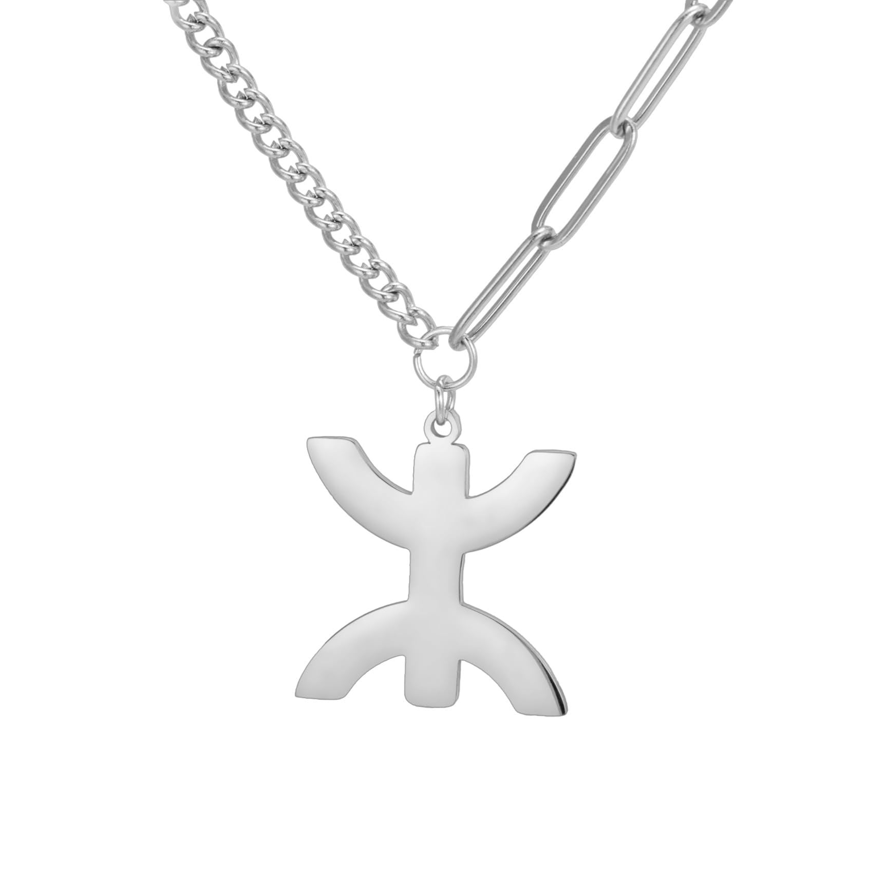 Eueavan Necklaces Collana Berbero Yaz Argento Ciondolo Etnico