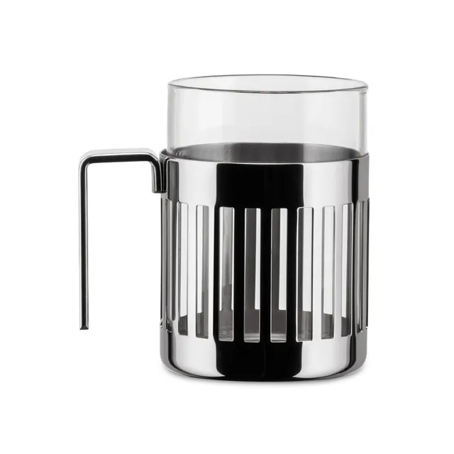 Alessi ARMUG Mug Acciaio Vetro 35 cl Aldo Rossi