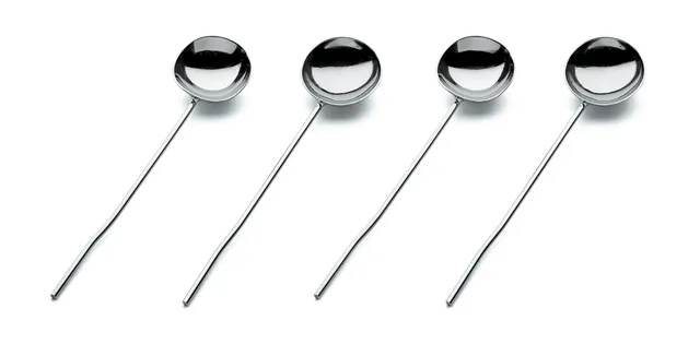 Alessi SAN08SET 4 cucchiaini caffè acciaio 10,6 cm