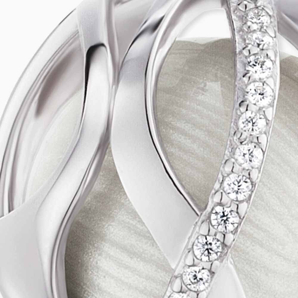 Engelsrufer Paradise ciondolo argento 925 bianco zirconia taglia S