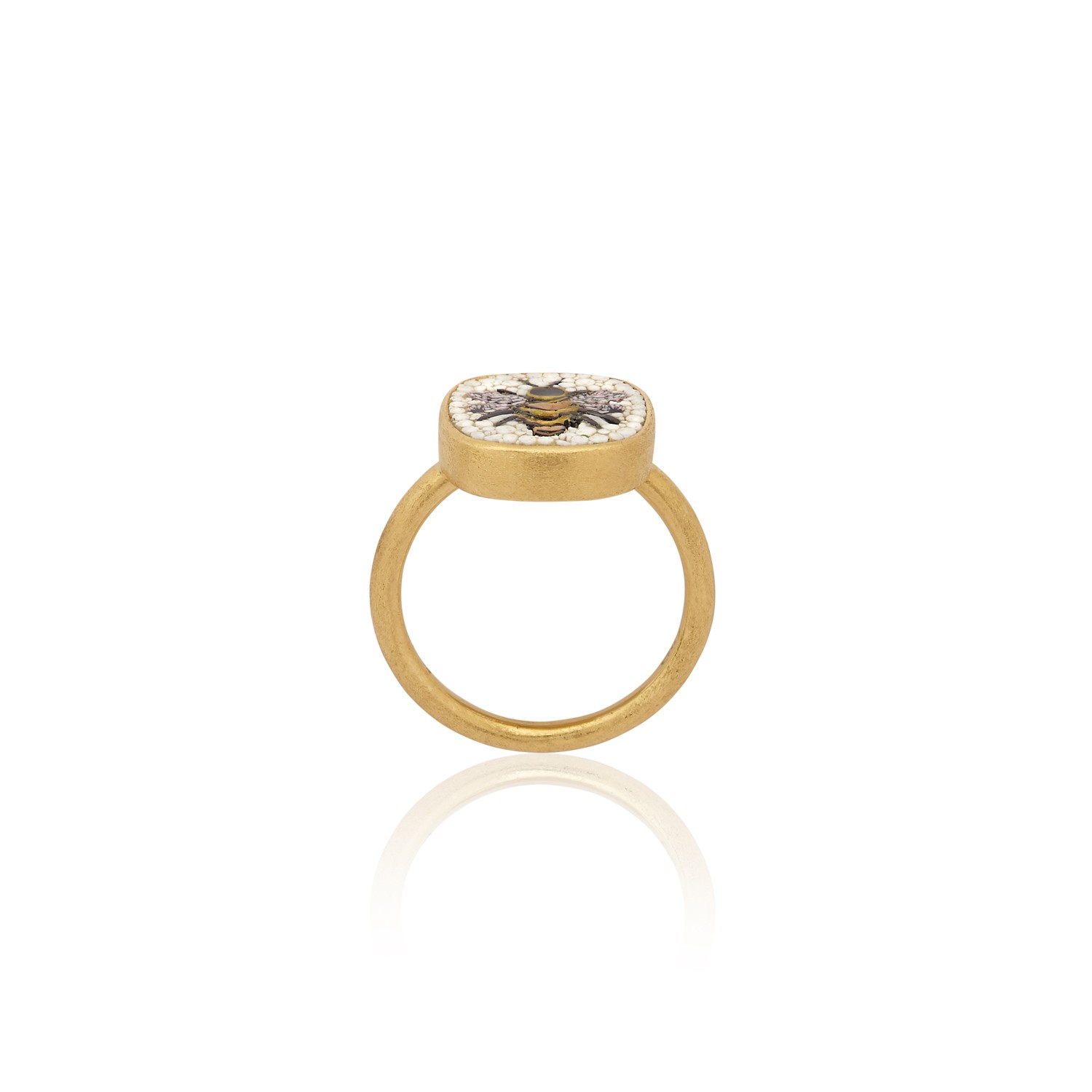 Le Sibille Honey Bee Anello oro giallo 18ct ape