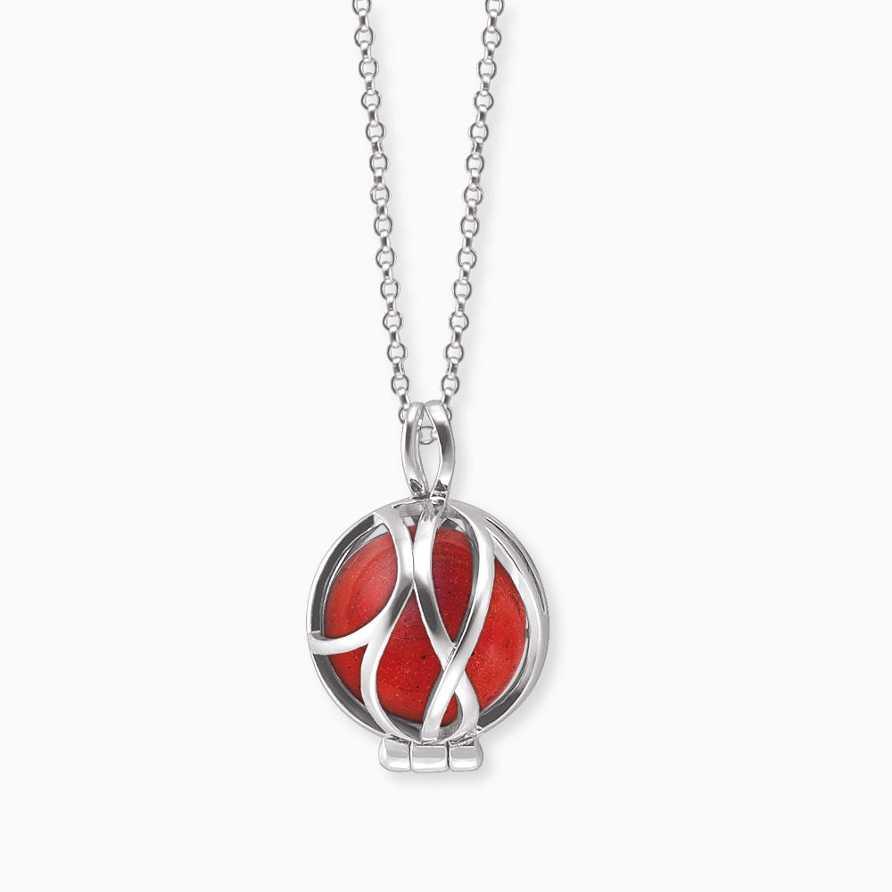 Engelsrufer Paradise collana argento diaspro rosso XS