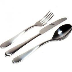 Alessi Nuovo Milano 5180/16 Forchette Dolce Acciaio Set 6 Pz