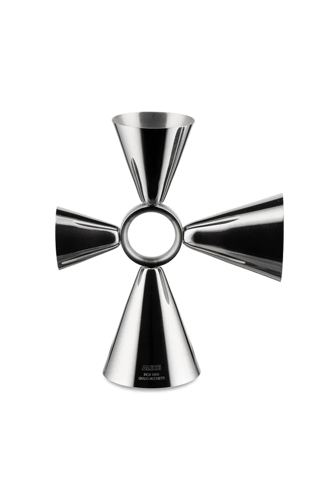 Alessi Tending Box GIA28 misurino cocktail jigger acciaio