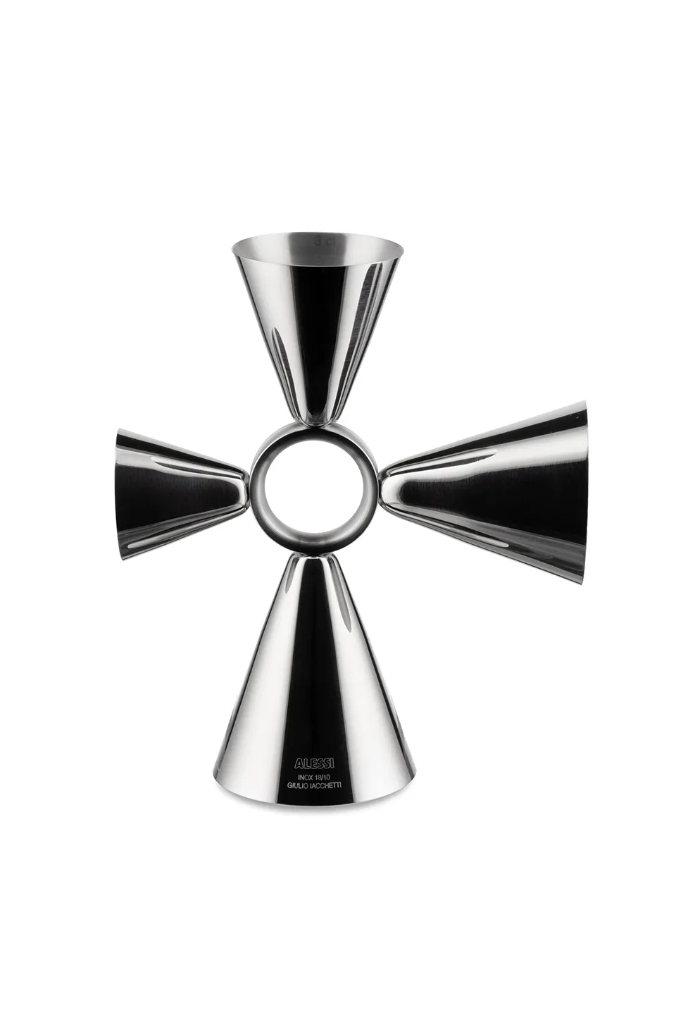 Alessi Tending Box GIA28 misurino cocktail jigger acciaio