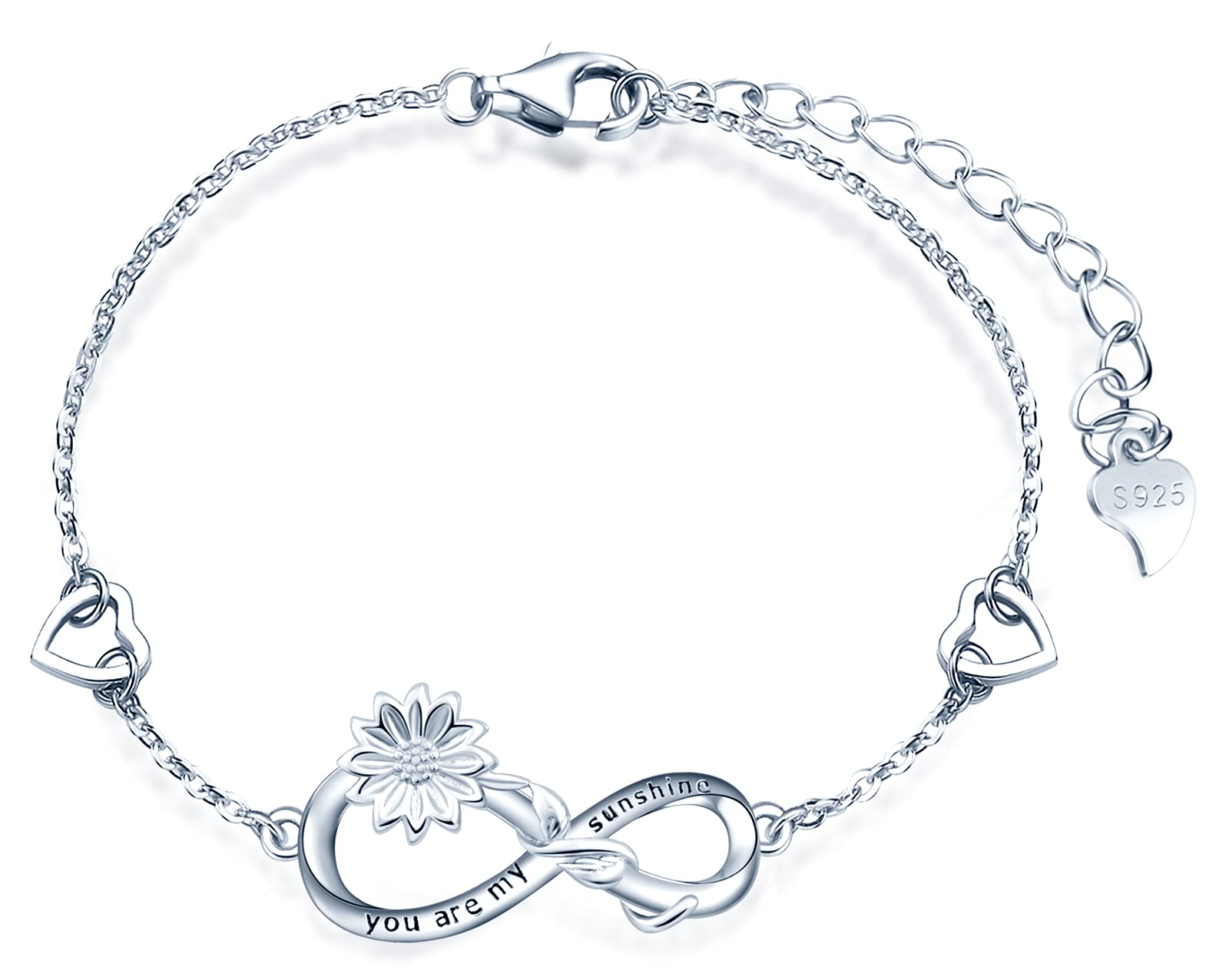 INFINIONLY Fashion Collana Girasole Argento 925 Infinito