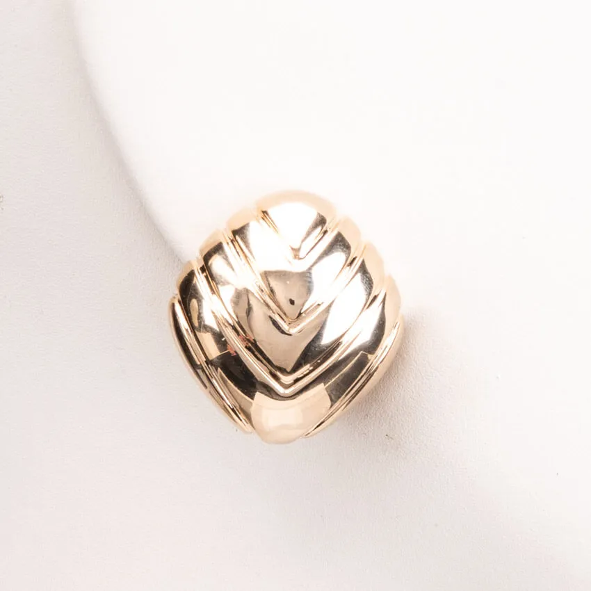 Chic Ad Hoc Orecchini Clip Bottone Geometrico Oro