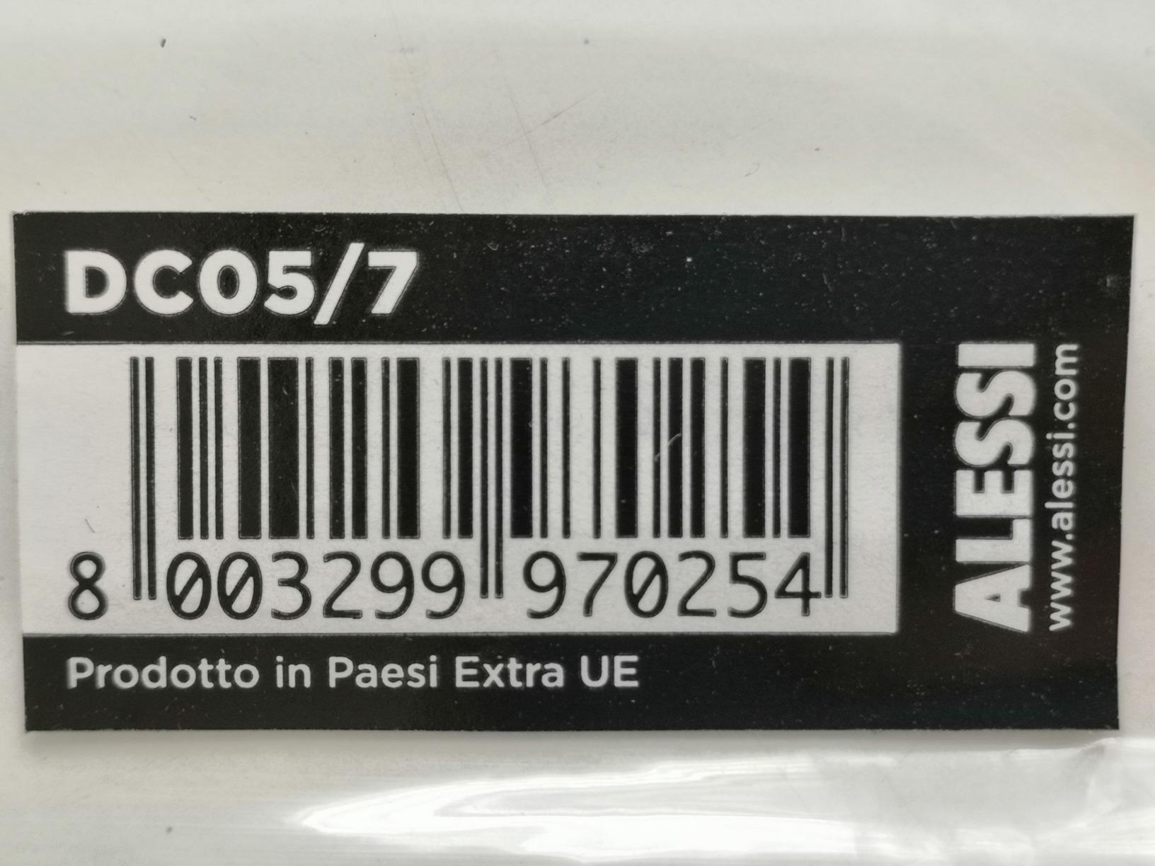 Alessi Santiago DC05/7 cucchiaino da tè acciaio set 6 13 cm