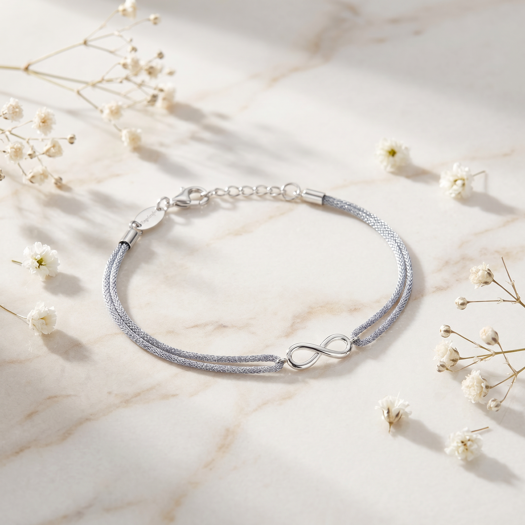 Engelsrufer Bracciale Nylon Argento 925 Infinity