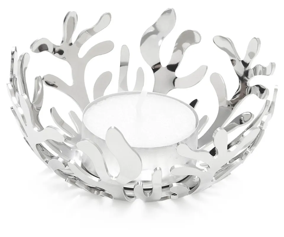 Alessi Mediterraneo ESI21 Portalume Acciaio Lucido 9 cm