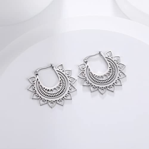 EUEAVAN Earrings orecchini girasole pendenti acciaio