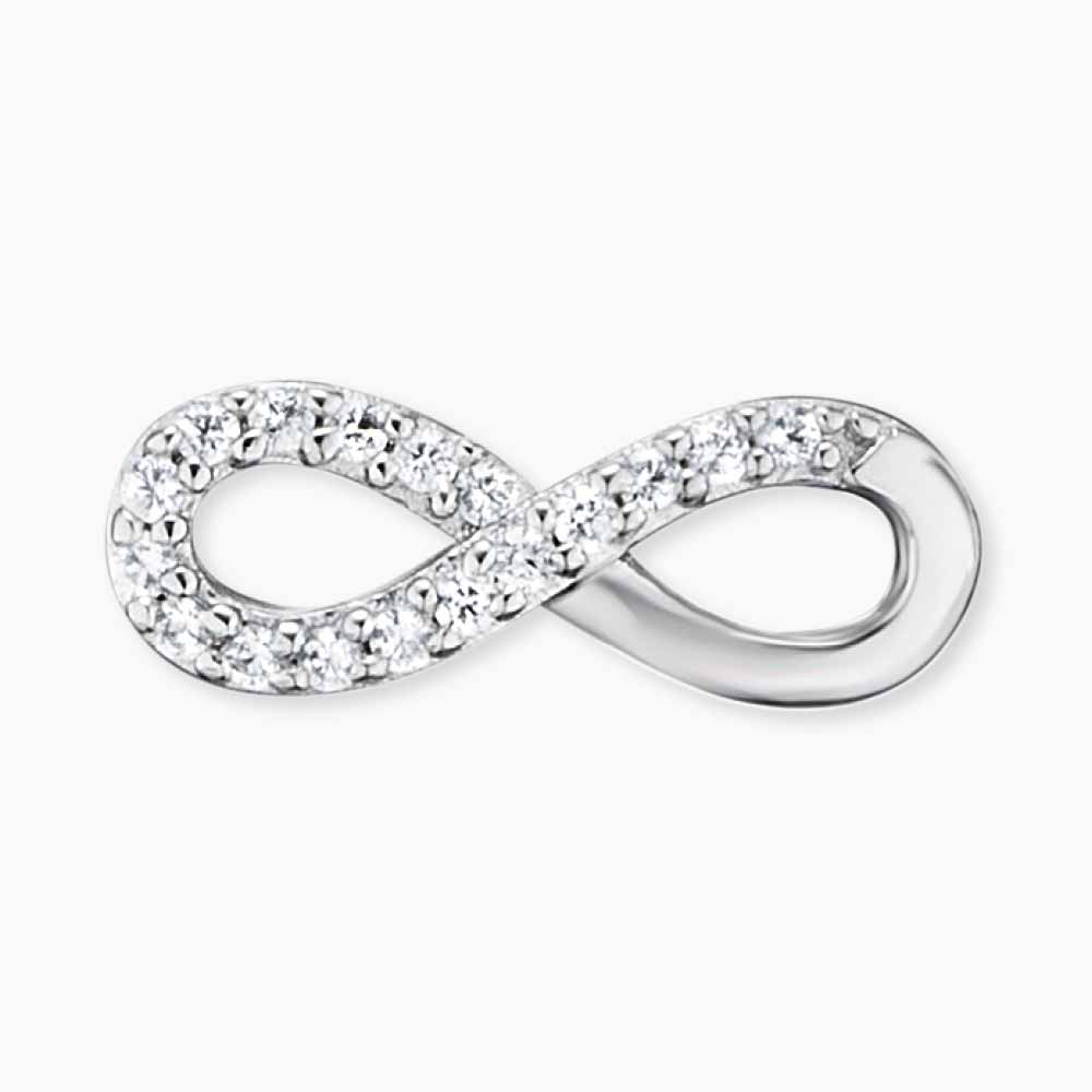 Engelsrufer Ohrringe Infinity orecchini lobo argento 925 zirconia