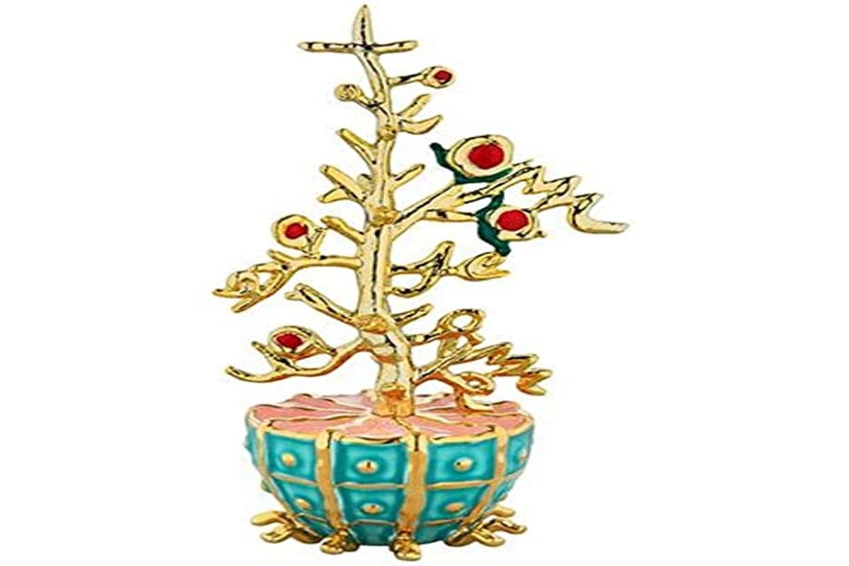 Alessi Albero del Bene MJ16 17 decorazione porcellana dorata
