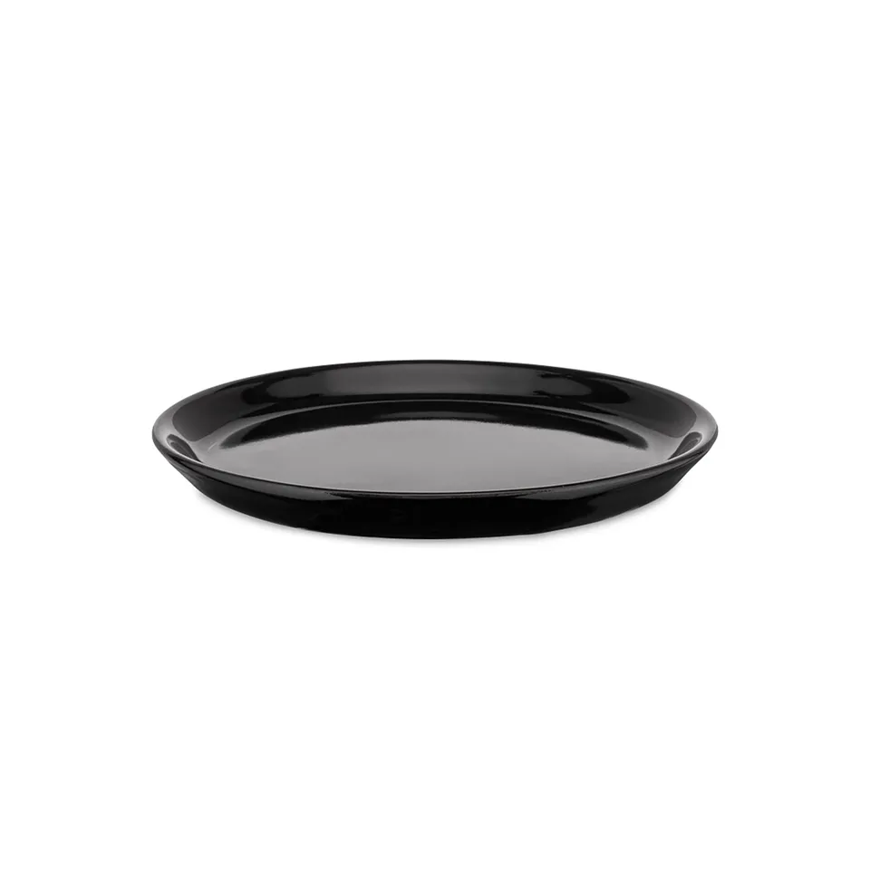 Alessi Tonale DC03/77 B piattini ceramica neri 4 pezzi