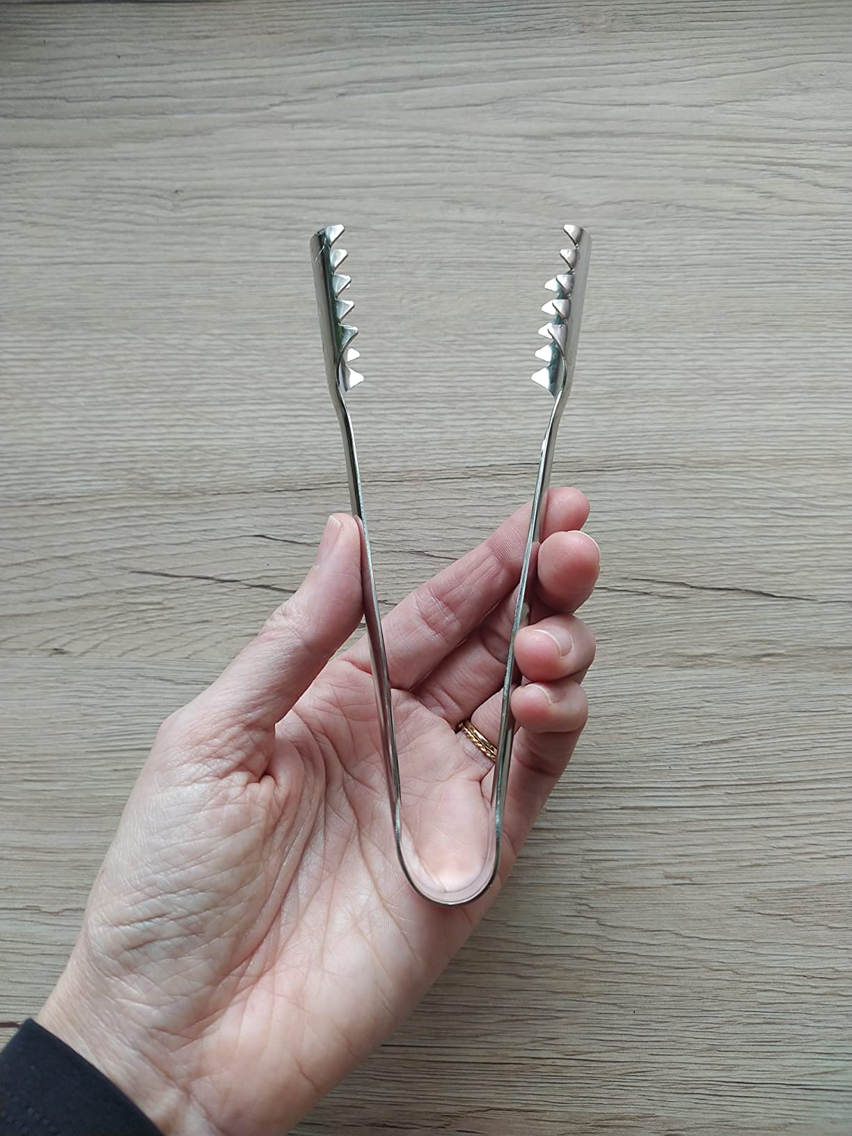 Alessi 505 molla pinza ghiaccio acciaio lucido 16 cm