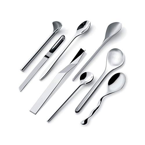 Alessi MSPOONSET Set 8 Cucchiaini Caffè Acciaio 18/10