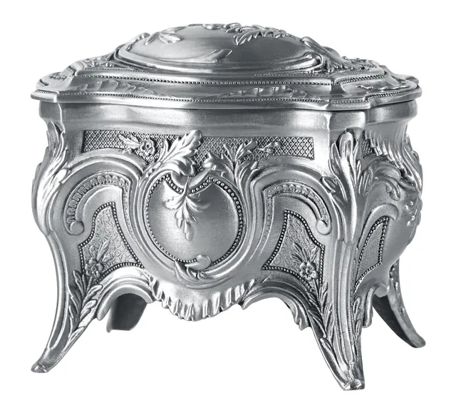 INFINIONLY Portagioie Quadrato Vintage Lega Stagno Rose