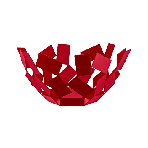 Alessi Scirocco MT02 R fruttiera acciaio rossa 28,5 cm