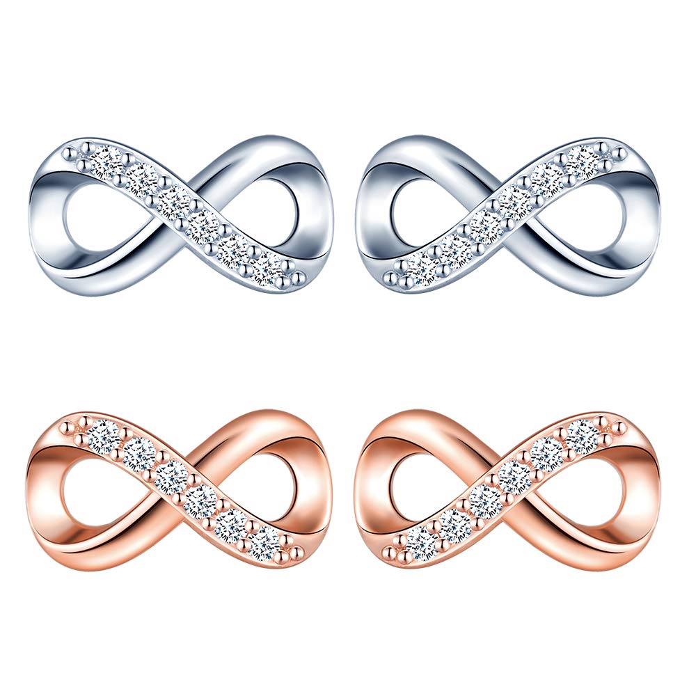 INFINIONLY Fashion Earrings orecchini argento 925 multicolor