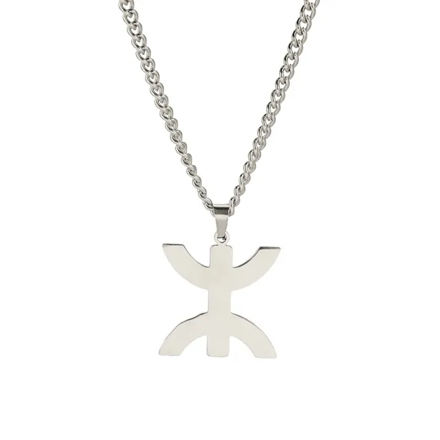 Eueavan Necklaces Collana Berbero Yaz Argento Ciondolo Etnico