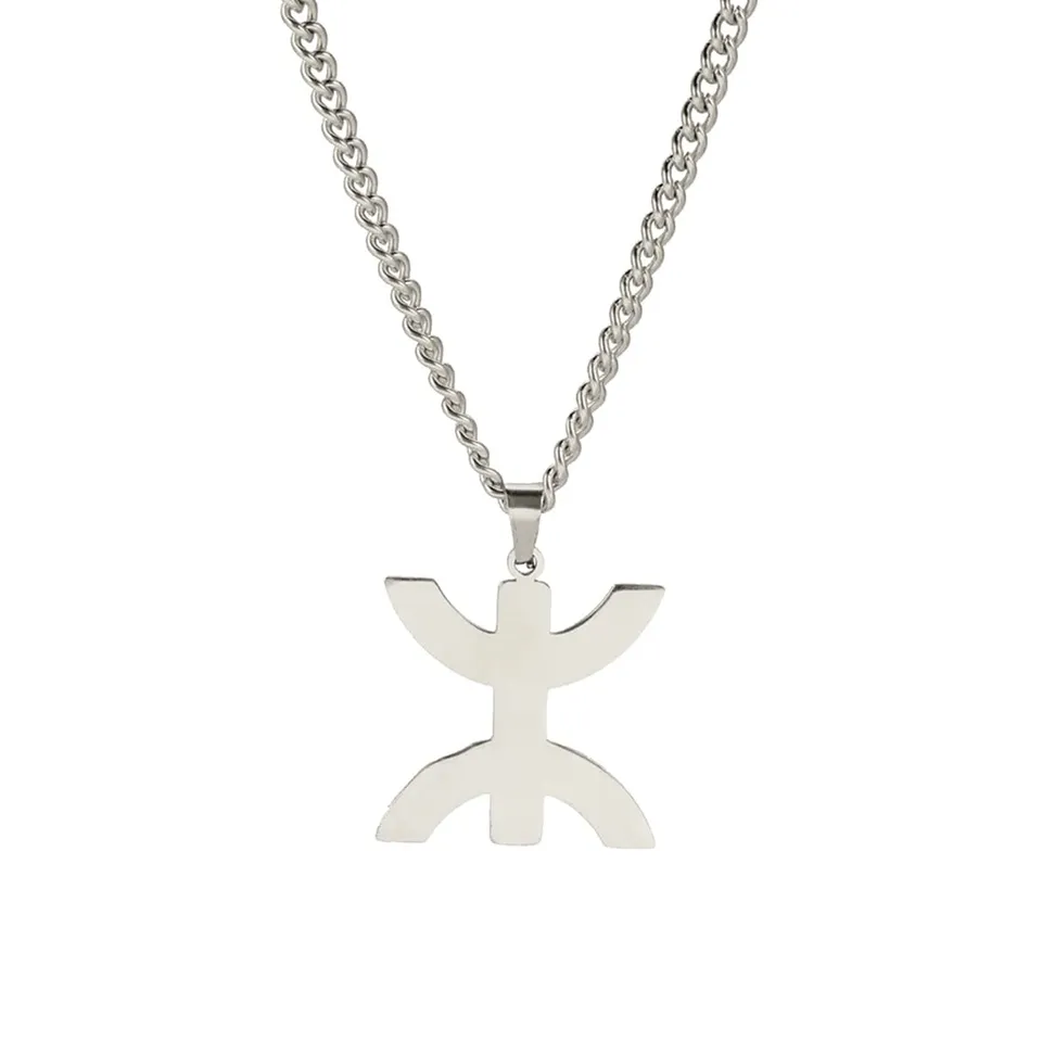 Eueavan Necklaces Collana Berbero Yaz Argento Ciondolo Etnico