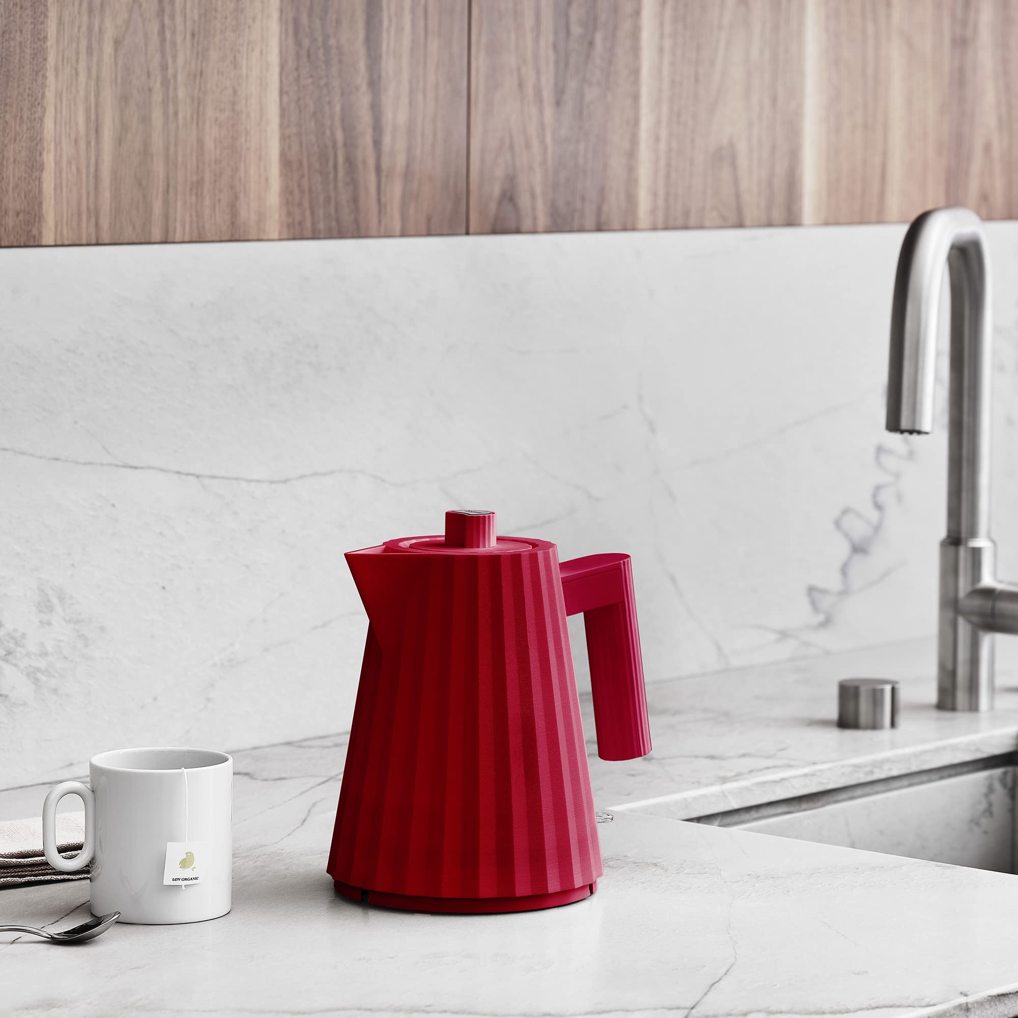 Alessi Plissé MDL06/1RUK Bollitore Elettrico Rosso 1 L