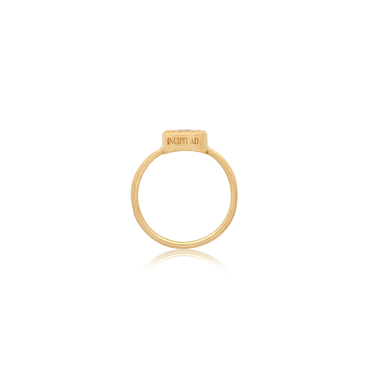 Le Sibille Mosca Ring anello oro giallo mosaico
