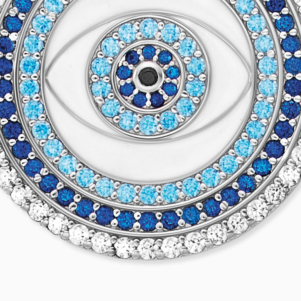 Engelsrufer Nazar collana argento occhio smalto zirconia