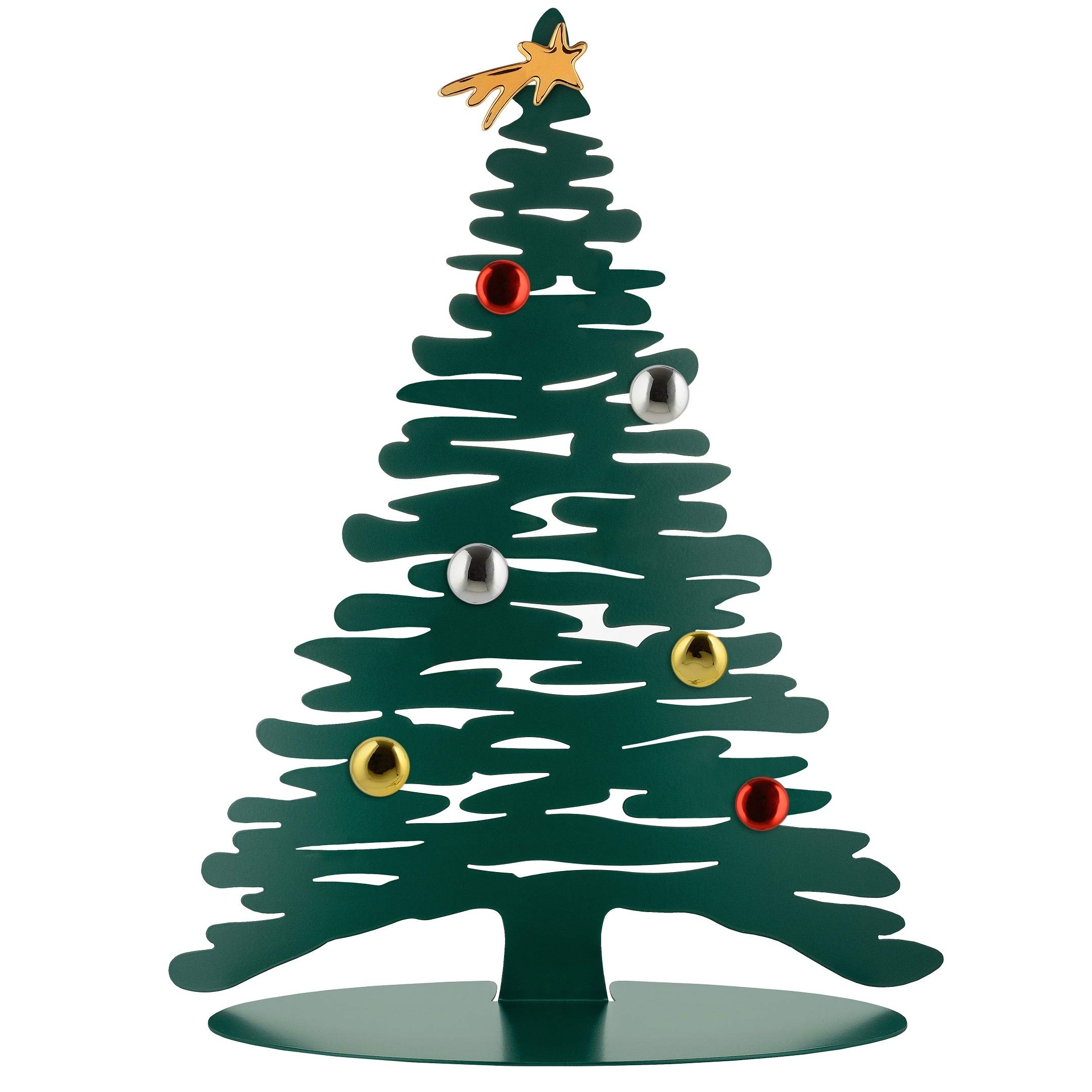 Alessi Bark BG06 GR decorazione natalizia verde acciaio