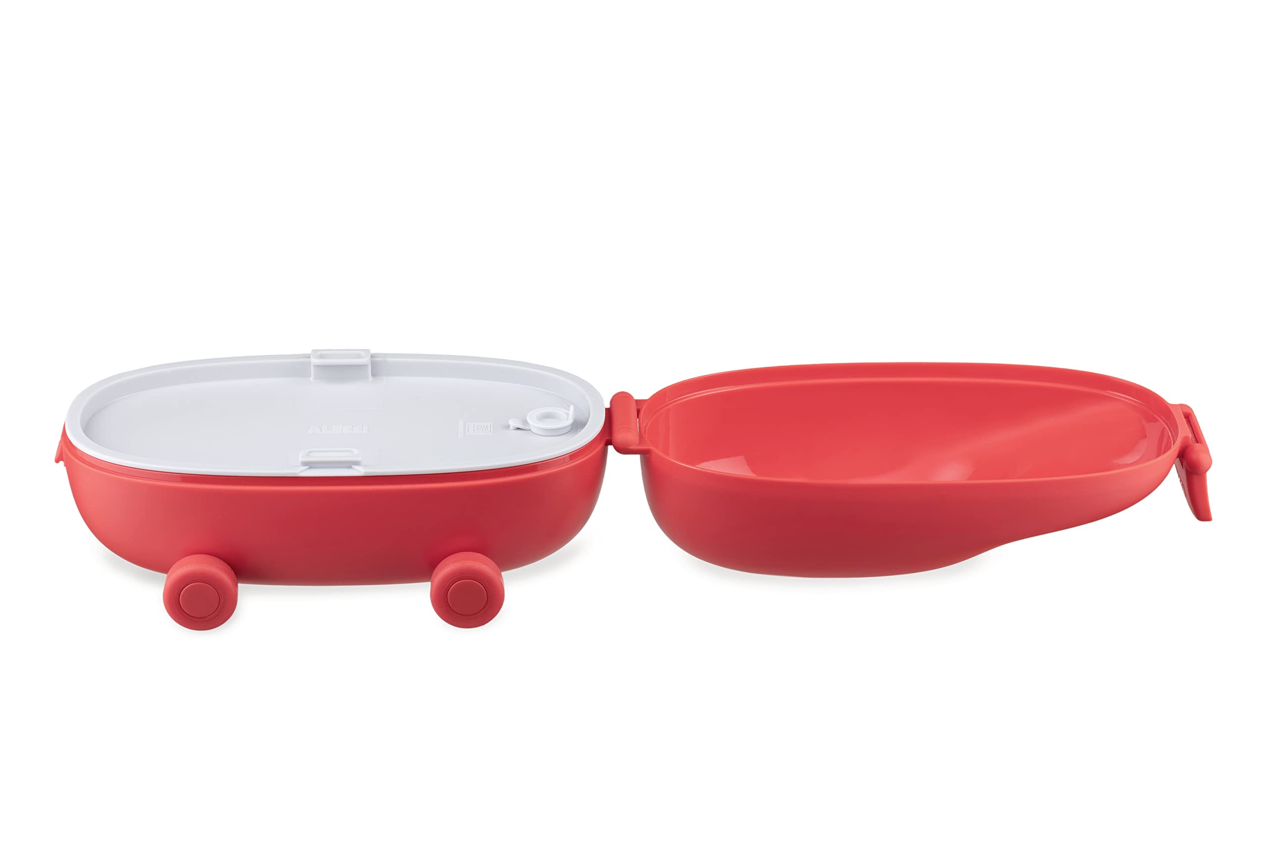 Alessi SA06 Food à Porter Snack Box Rossa 2 Scomparti