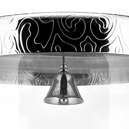 Alessi Dressed MW29 Biscottiera Vetro 3 L Acciaio Campanella