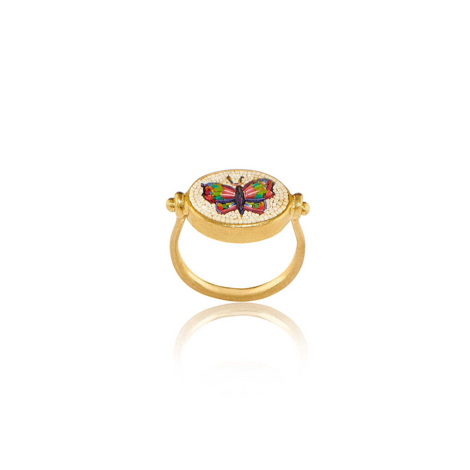 Le Sibille Anelli Ottavia Ring anello oro mosaico romano