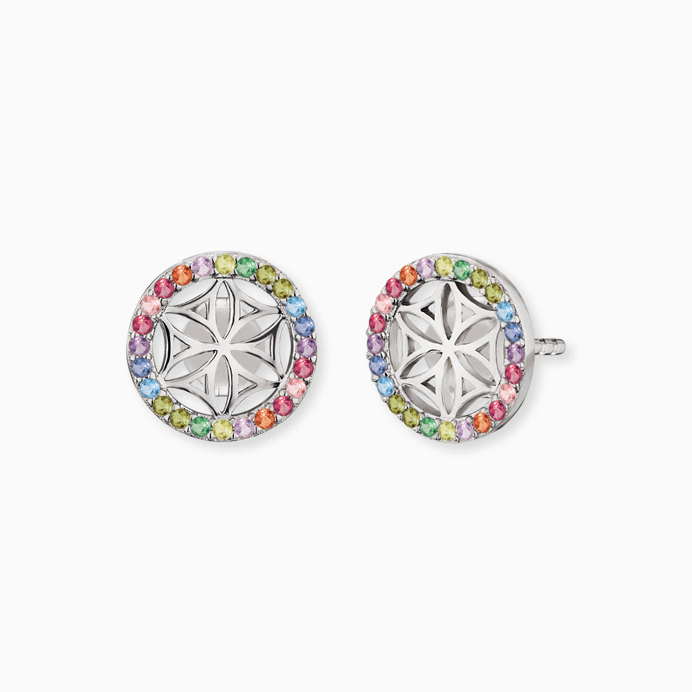 Engelsrufer Lebensblume Orecchini argento 925 multicolor