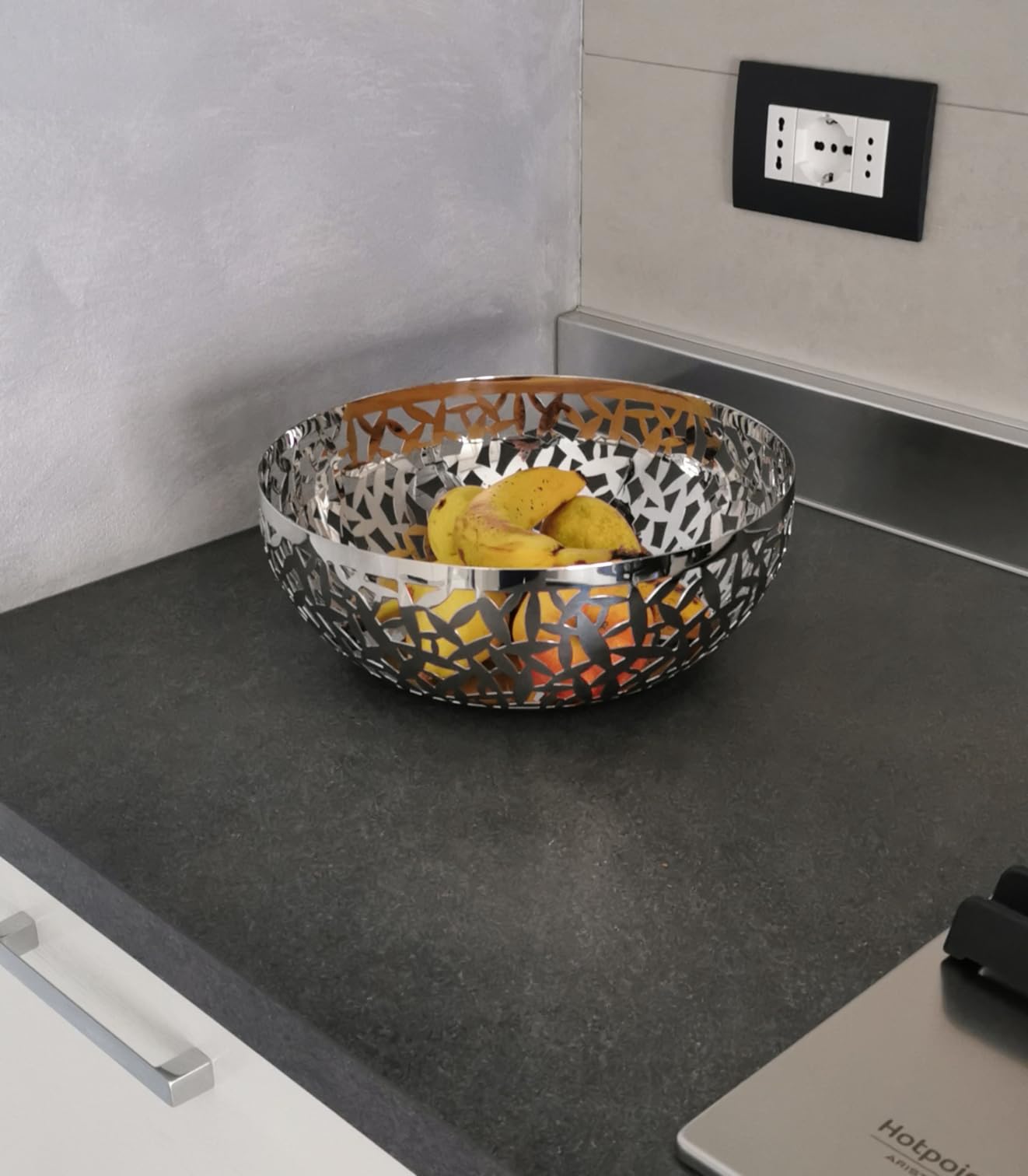 Alessi Cactus MSA04/29 Portafrutta Traforato 29 cm Inox