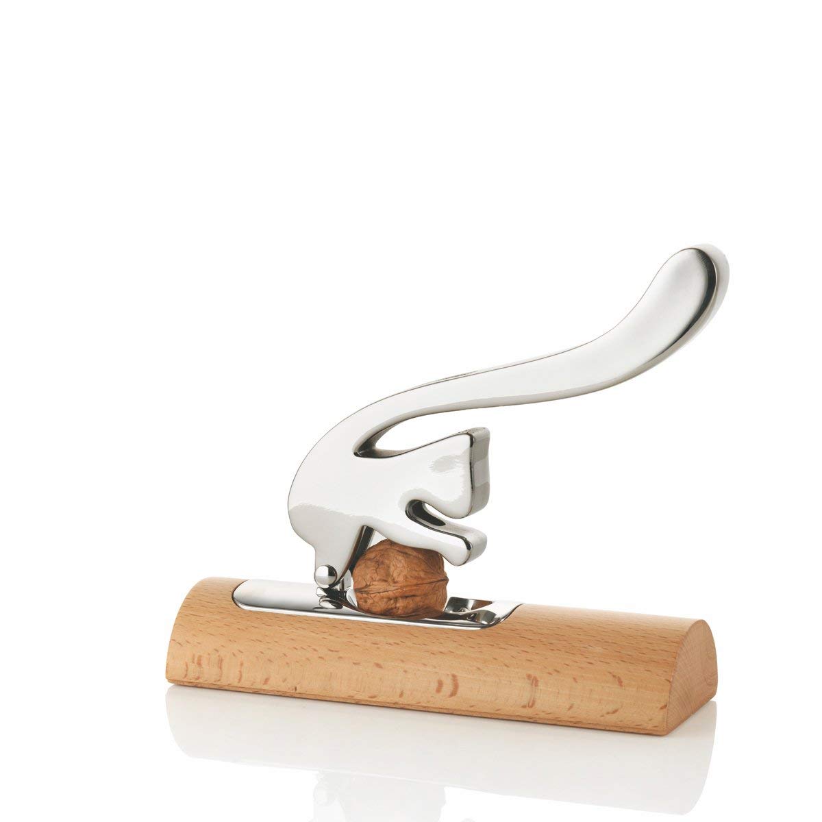 Alessi Scoiattolo AB13 schiaccianoci acciaio e legno