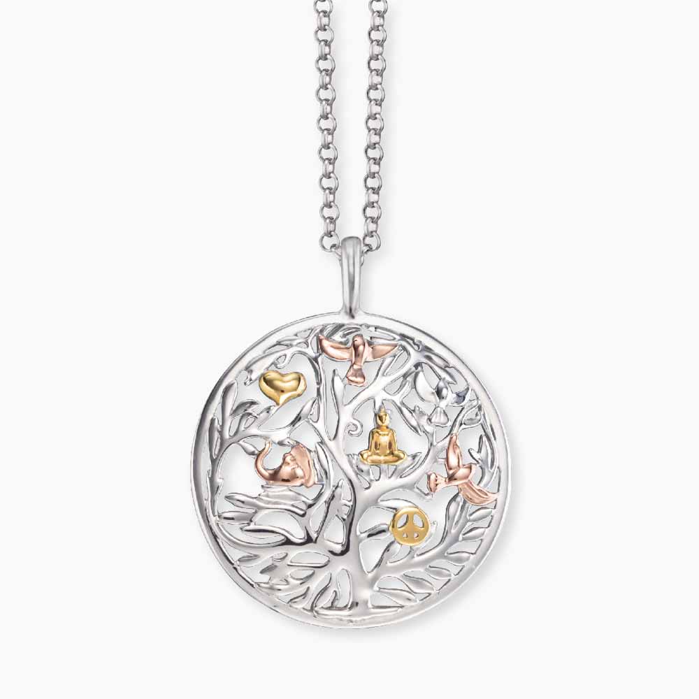 Engelsrufer Albero Vita Tricolor collana argento 925 pastello