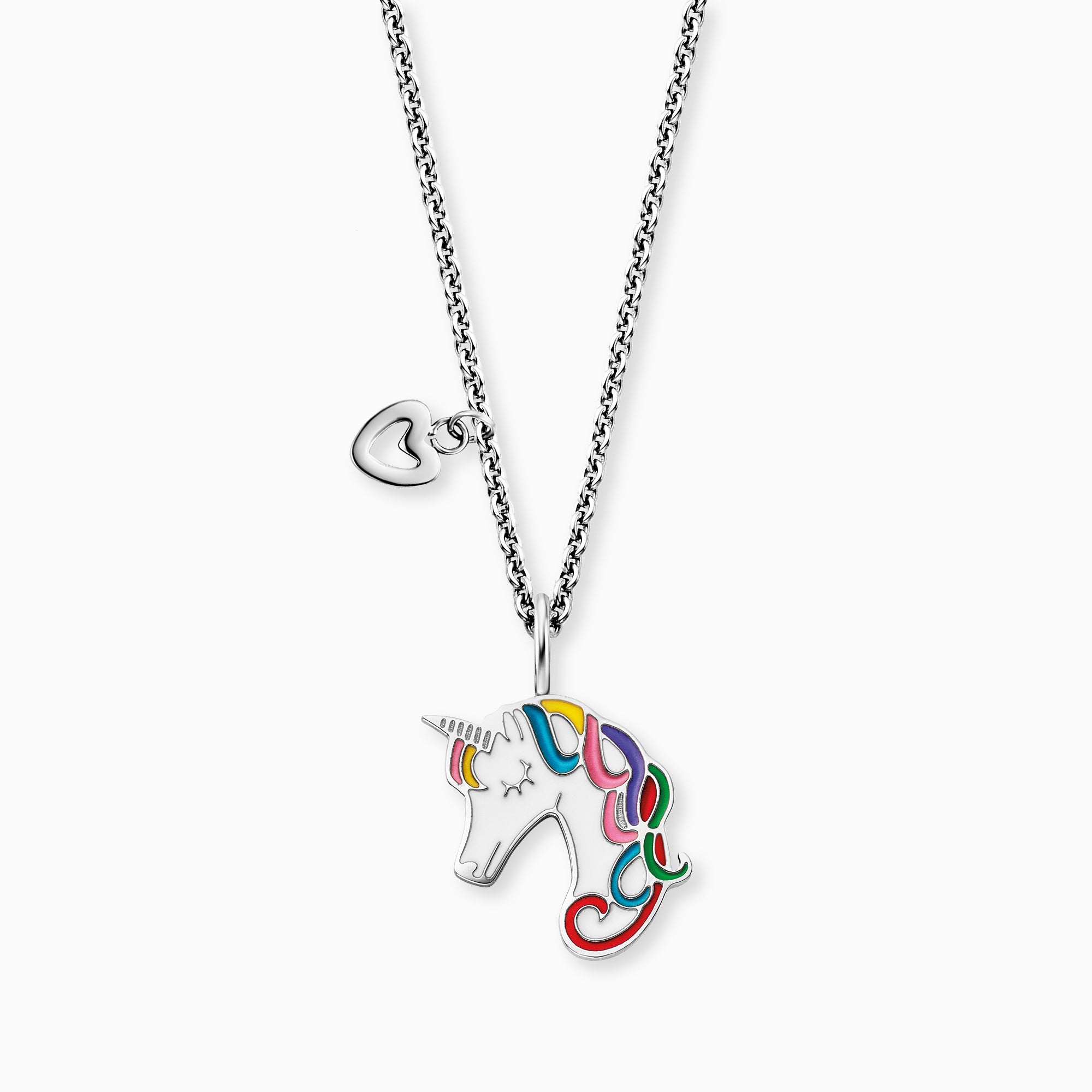 Engelsrufer Kinder collana acciaio unicorno smalto