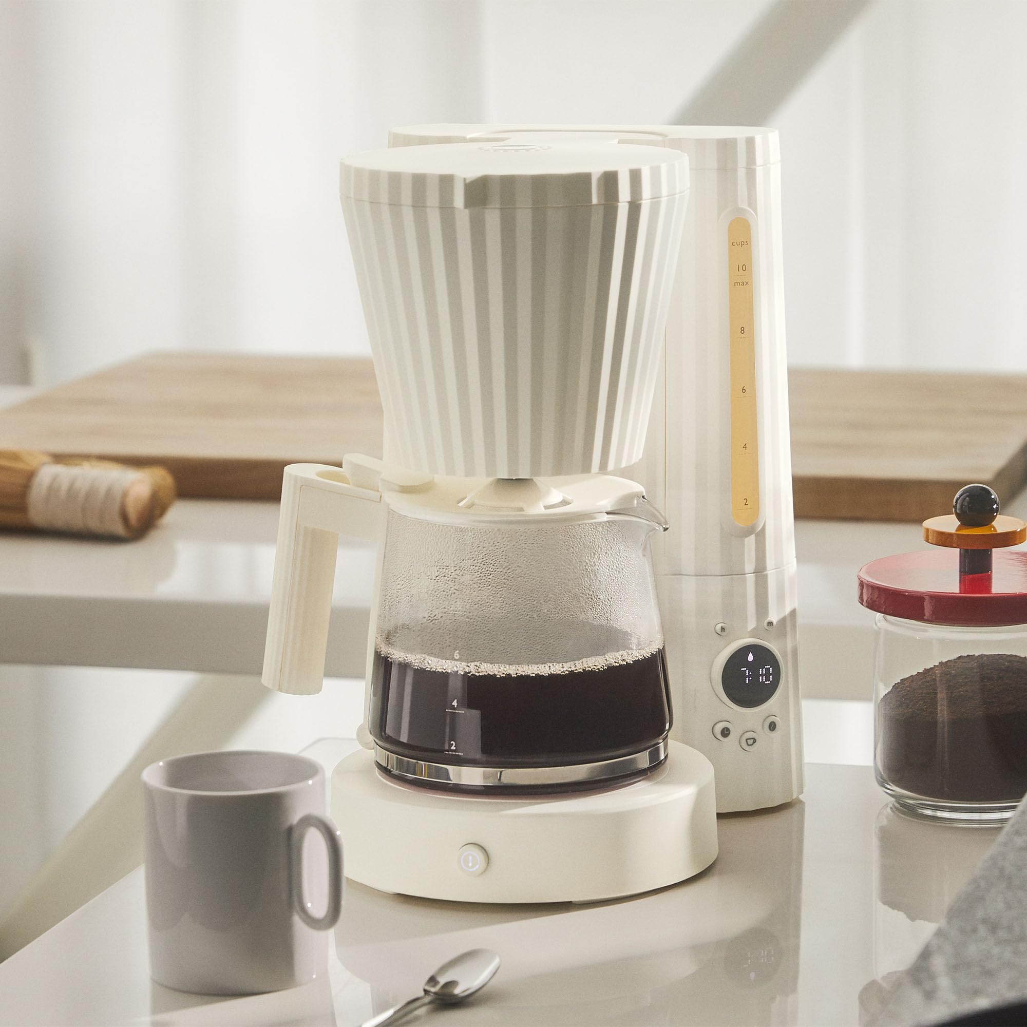 Alessi Plissé MDL14 W macchina caffè filtro bianco 150 cl