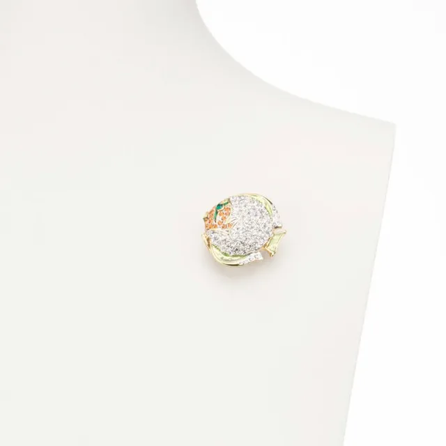 Chic Ad Hoc Spille Spilla Pesce Palla Oro Arancio Verde
