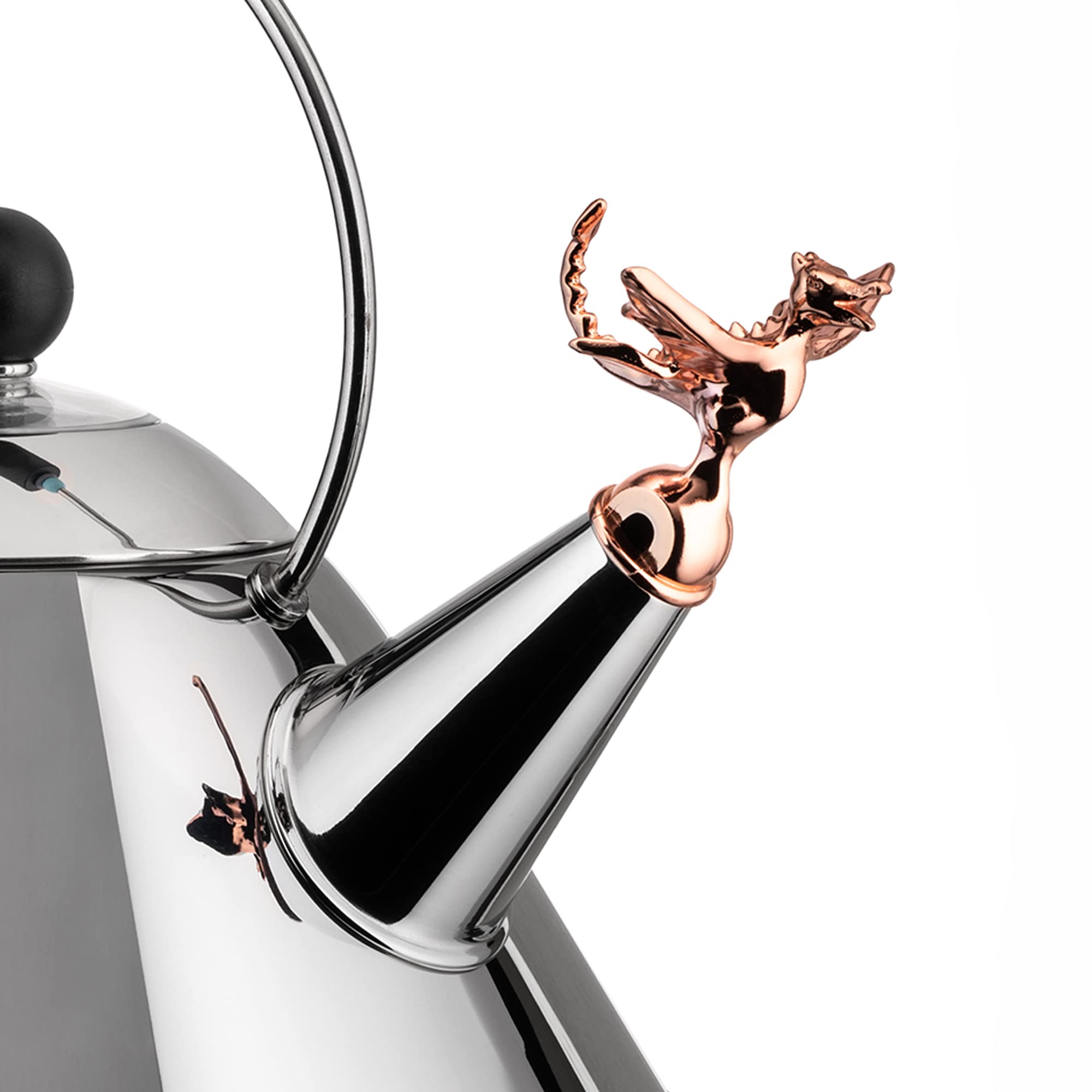 Alessi Tea Rex 9093REX Bollitore Acciaio Nero 2 L