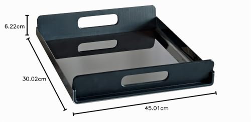 Alessi Vassily GIA01/45 vassoio rettangolare 45 cm nero