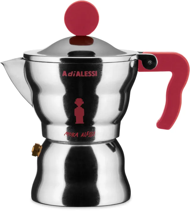 Alessi caffettiera moka alluminio 1 tazza 7 cl