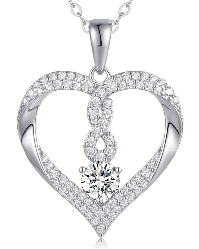 Louisa Secret Cuore Infinito Collana Argento 925 Zirconia