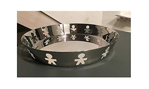 Alessi Tavola Girotondo AKK12 Vassoio Rotondo Acciaio 30,3cm