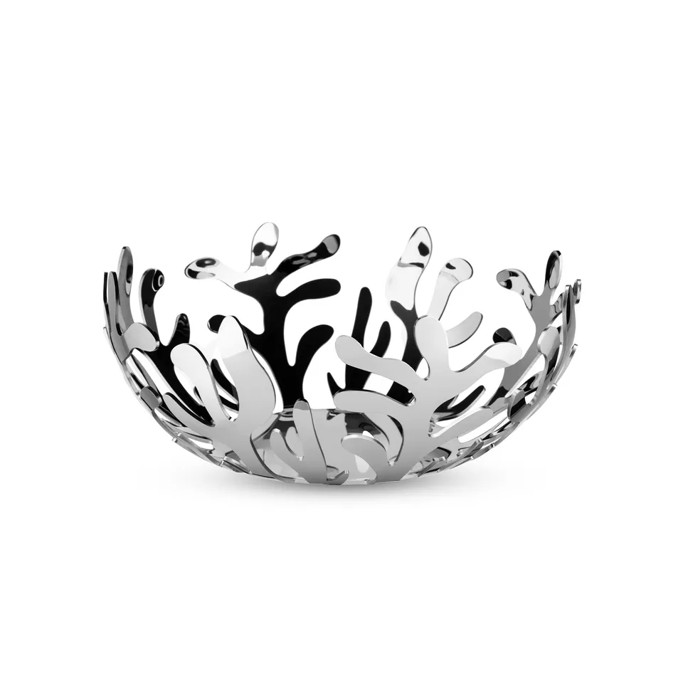 Alessi ESI01/25 Mediterraneo fruttiera acciaio 25 cm argento