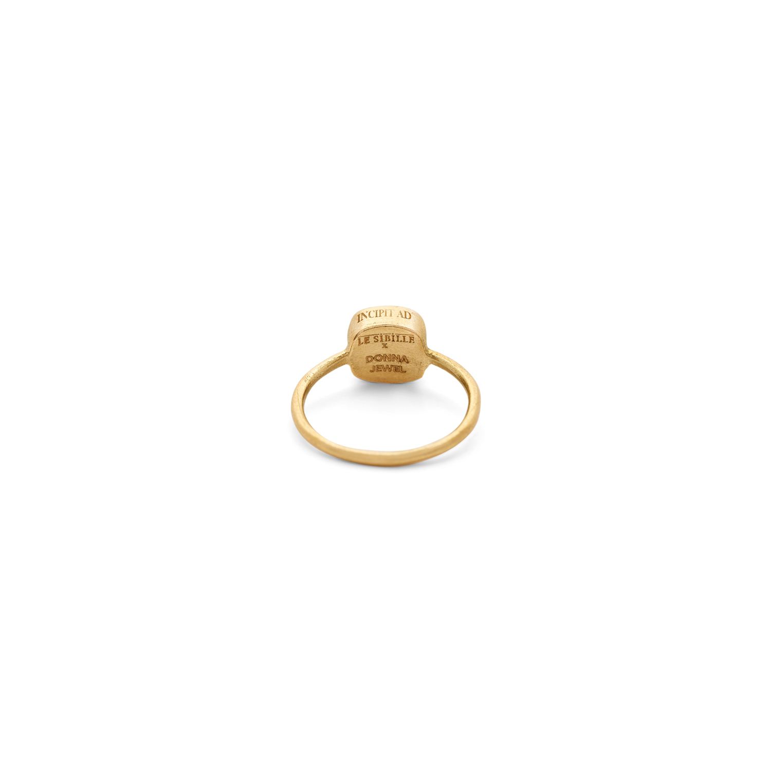 Le Sibille Mosca Ring anello oro giallo mosaico